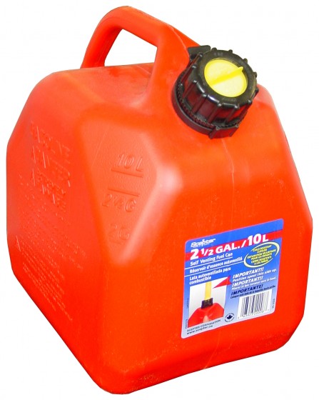 10 litre Fuel Container with flexi spout, red