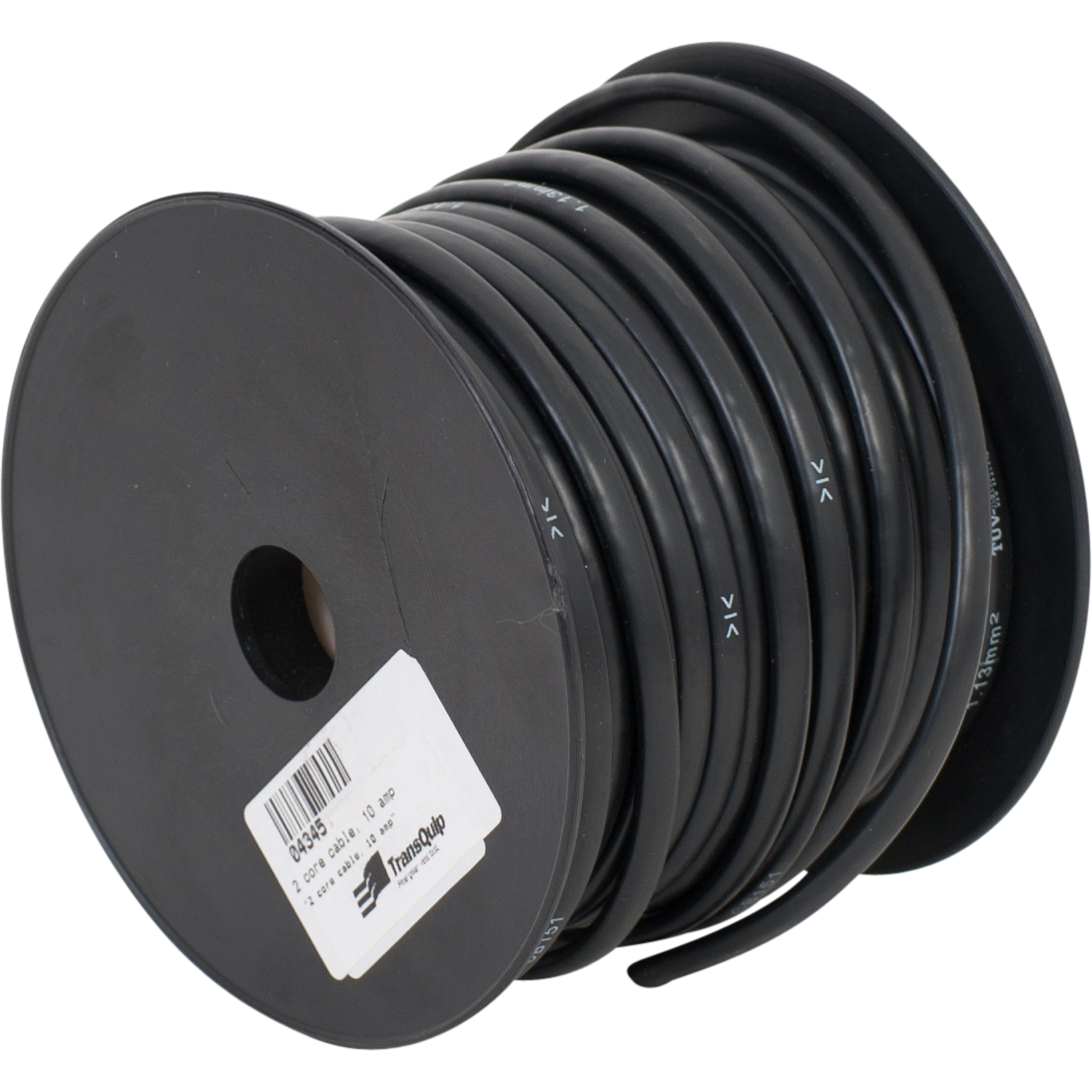 2 core cable, 10 amp, per meter (roll is 30m)