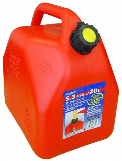 20 litre Fuel Container with flexi spout, red