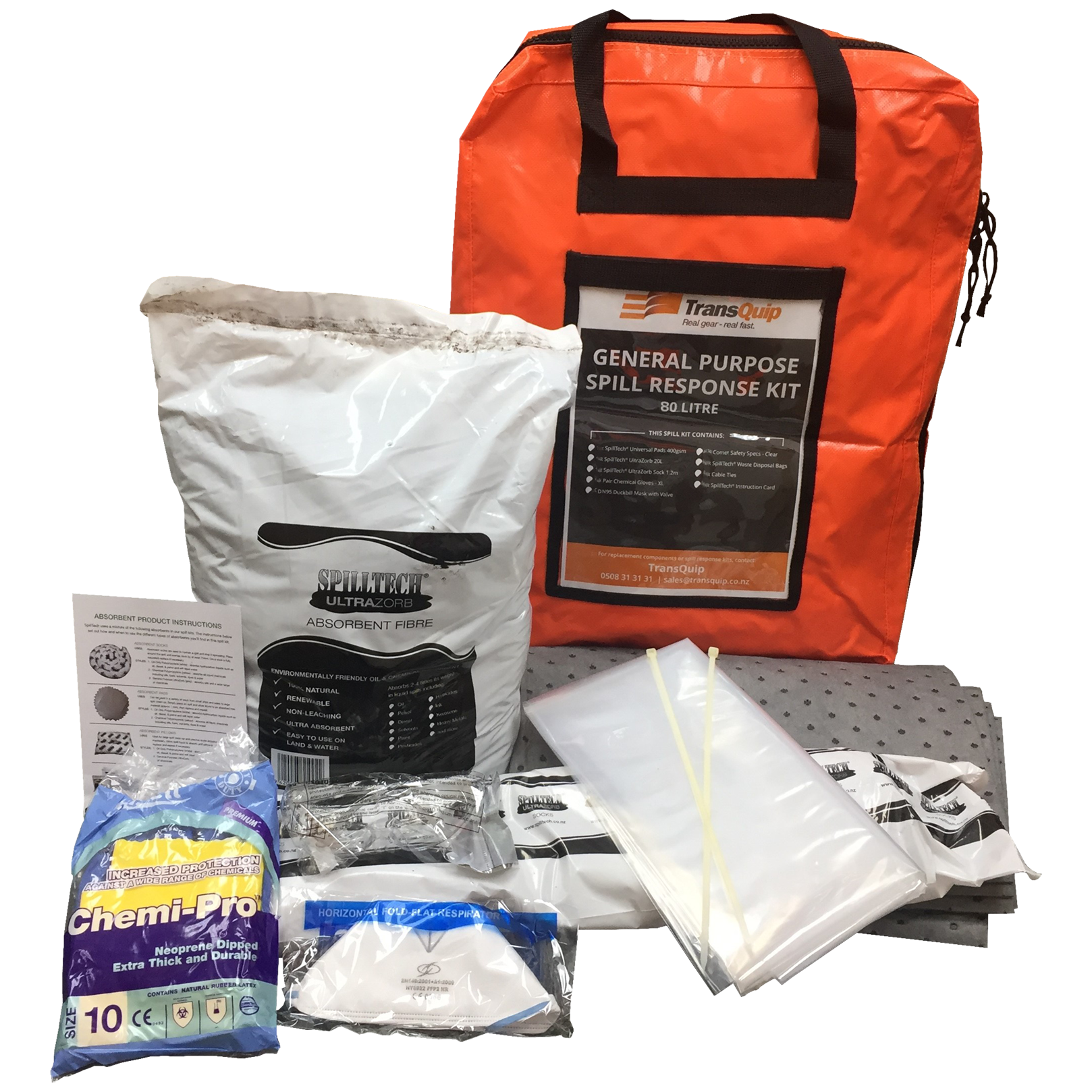 80 litre oil spill kit