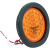 Amber 4" round LED, rubber grommet