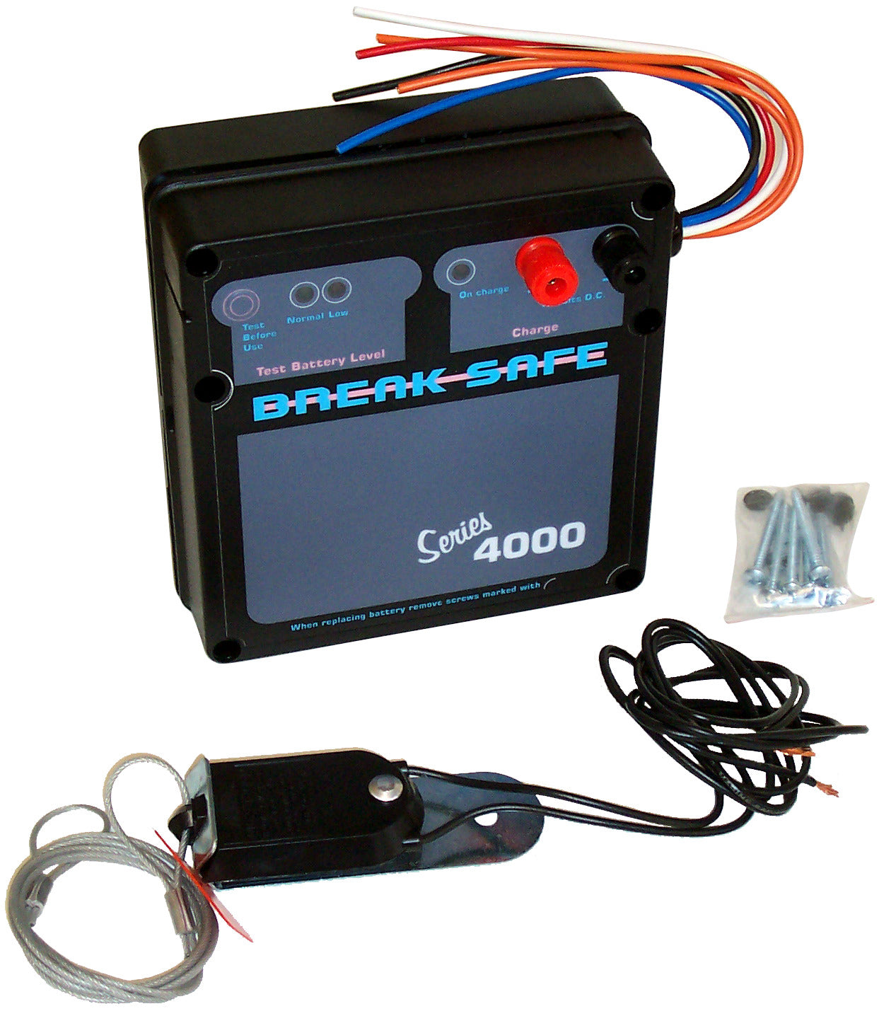 Breakaway unit with battery, 1-2 axle