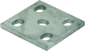 Fish plates - galvanised 100 x 100 x 8mm