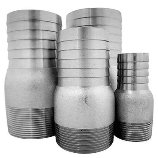 Galv hose tail 1" BSP x 25mm tail
