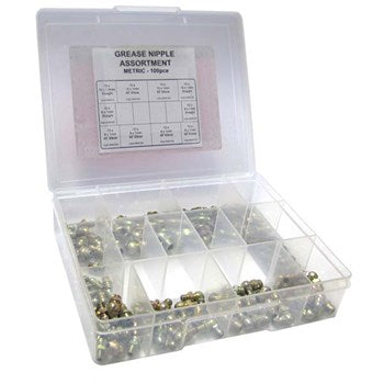 Grease nipple kit 100 pc metric/imperial