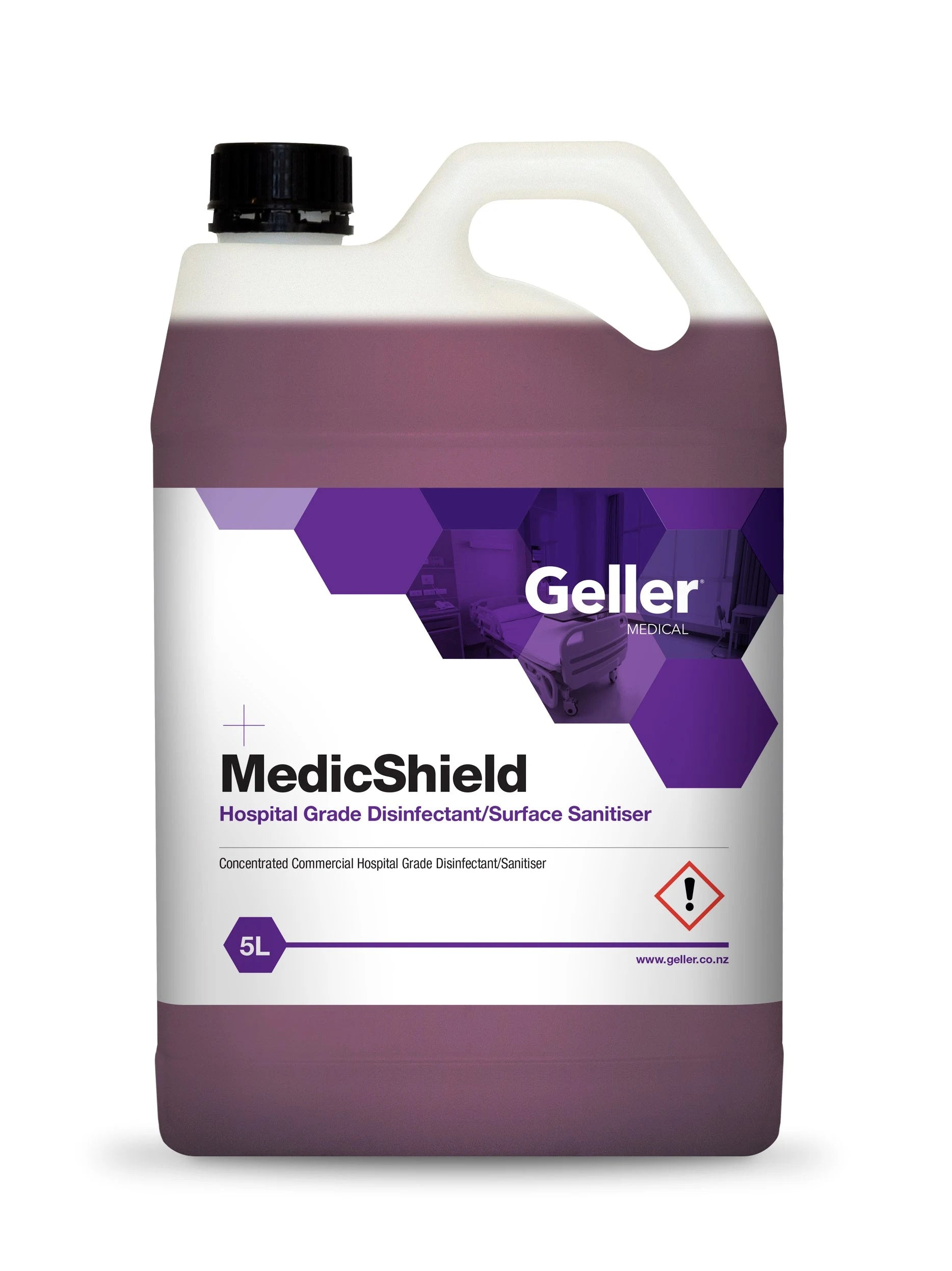 Medicshield hospital grade disinfectant/surface sanitiser, 5 litre