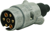 Metal 7 pin plug, round