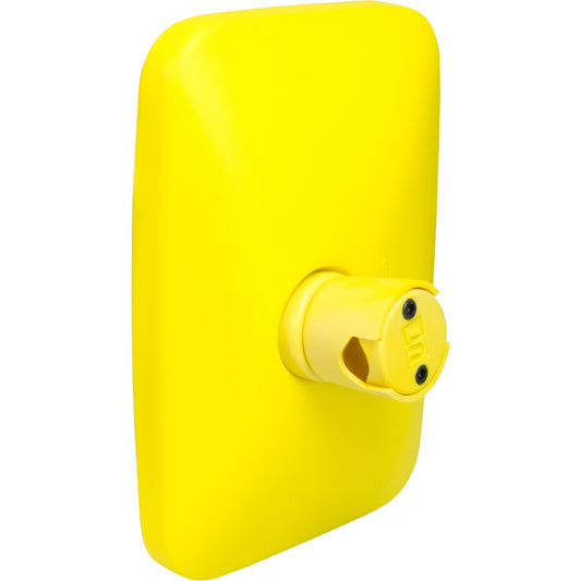 Mirror head yellow back shatterproof 305x205