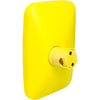 Mirror head yellow back shatterproof 305x205