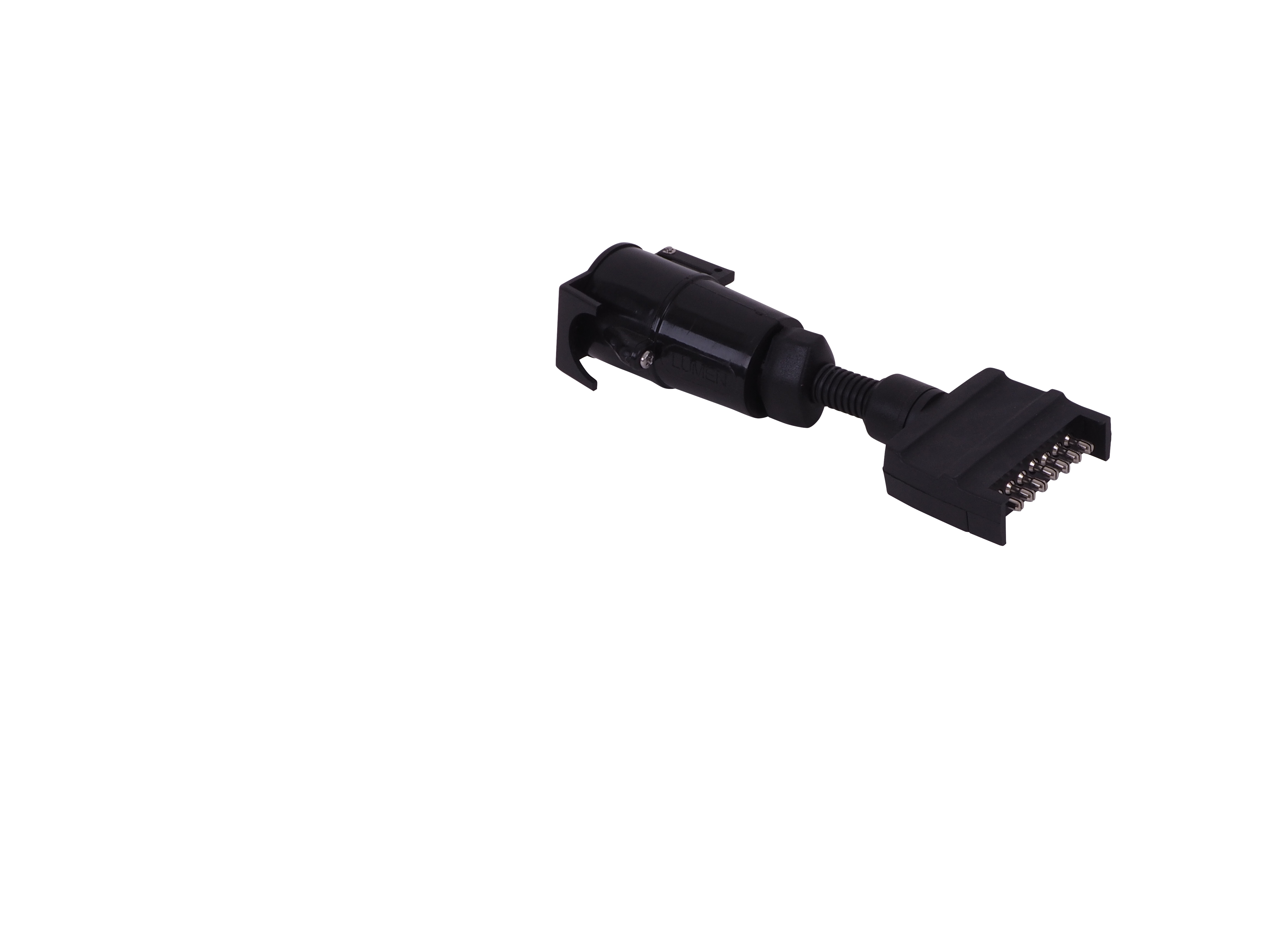 Plug adaptor - flat plug to round socket