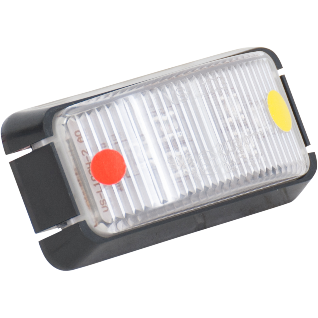 Red/amber LED marker light, 10-30v, 0.5m cable