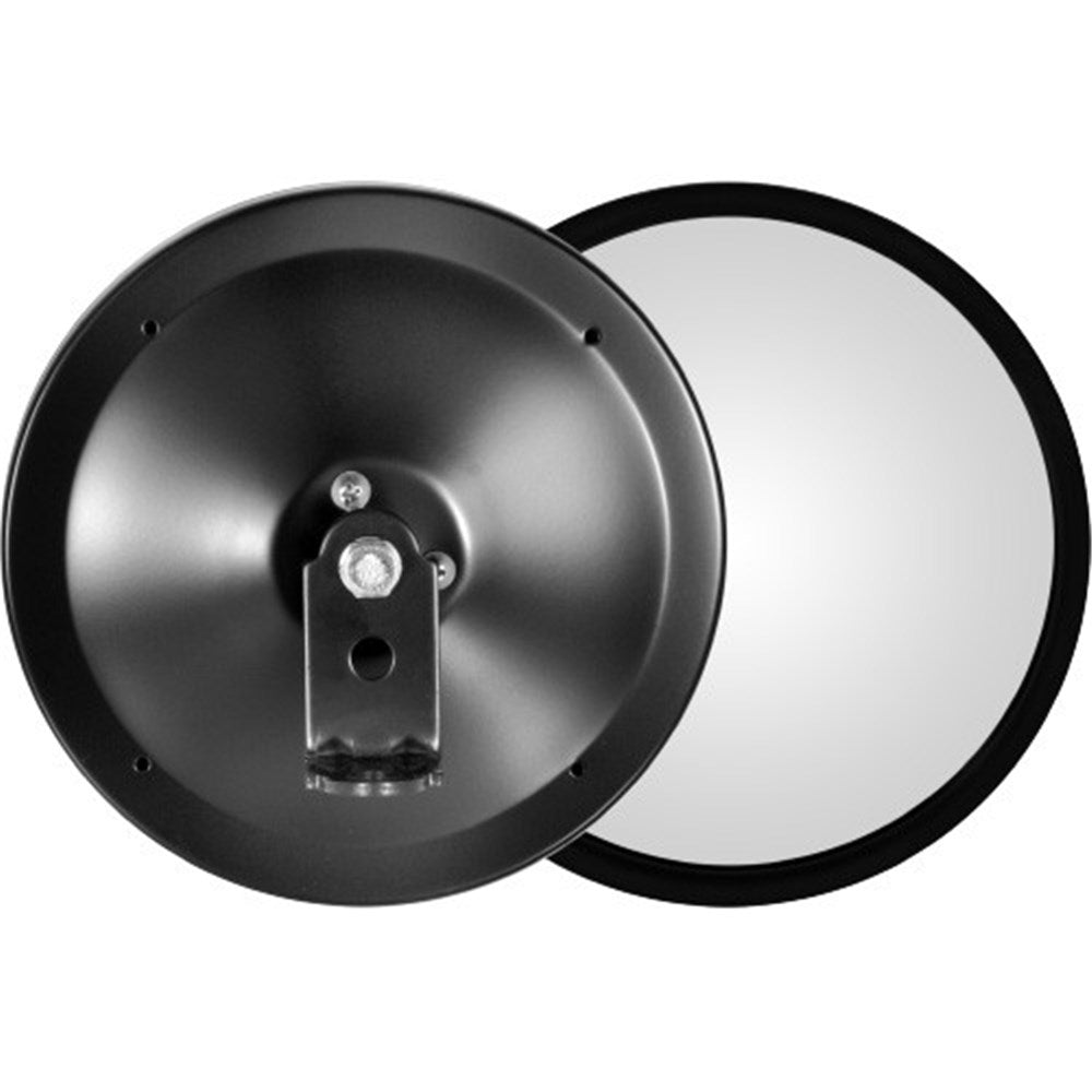 Round spotter mirror black 150 diameter