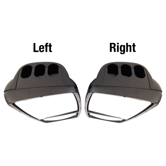 Split mirror head Isuzu, electric, 510x230mm,25mm arm-R