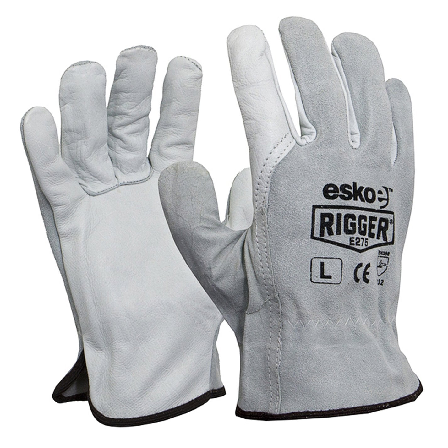 Splitback Cowgrain Rigger Gloves-L