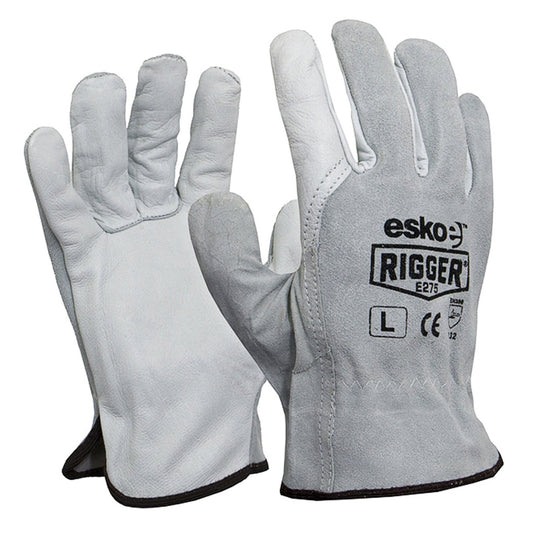 Splitback Cowgrain Rigger Gloves-L