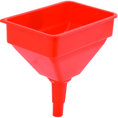 Square plastic funnel