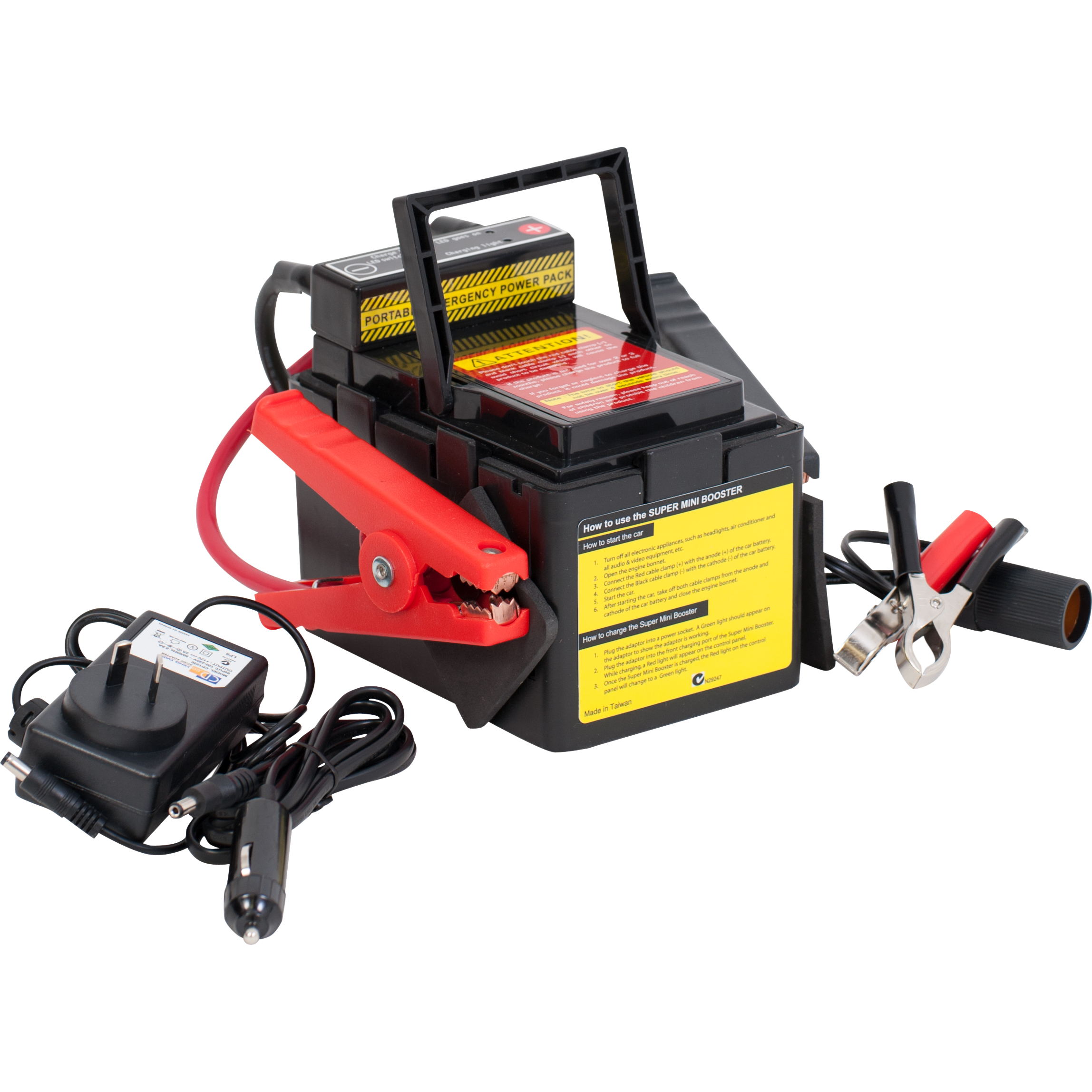 Mini Pack Power Module SUPER MINI BOOSTER G4+ | 12V/80W Portable Jump Pack | 1200A Power Pack