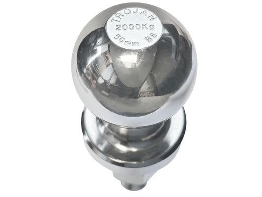 Towball 2000kg 50mm x 3/4" chrome