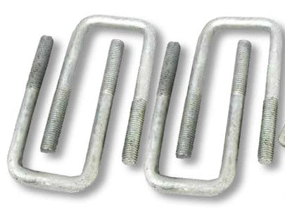 U-bolts 115 x 63 x M12 Galv Sq (52 I.D.)